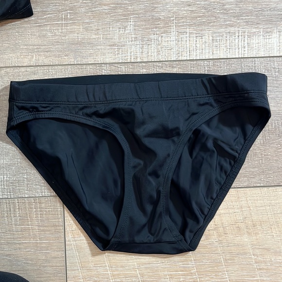 Motherhood Maternity black tankini ruching padded  adjustable strap S - Picture 8 of 9